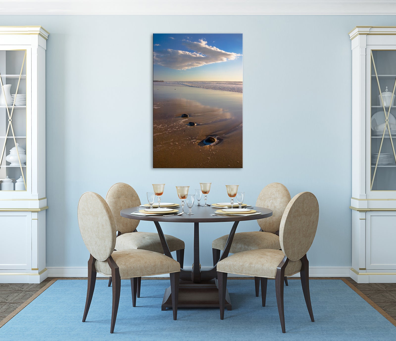 Landscapes No. 094, shown framed in a room by day
