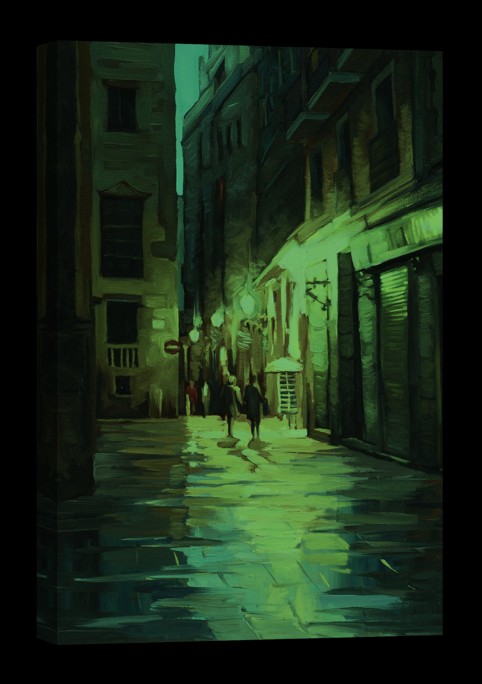 Landscapes No. 095, glowing at night