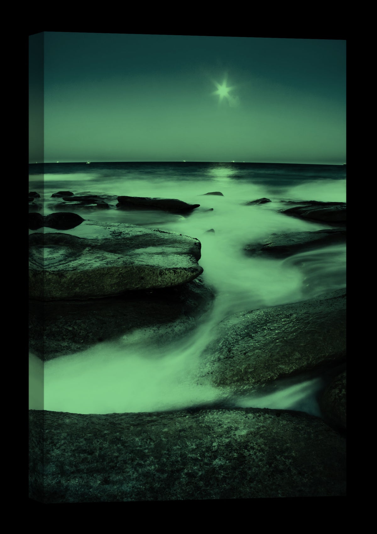 Landscapes No. 097, glowing at night