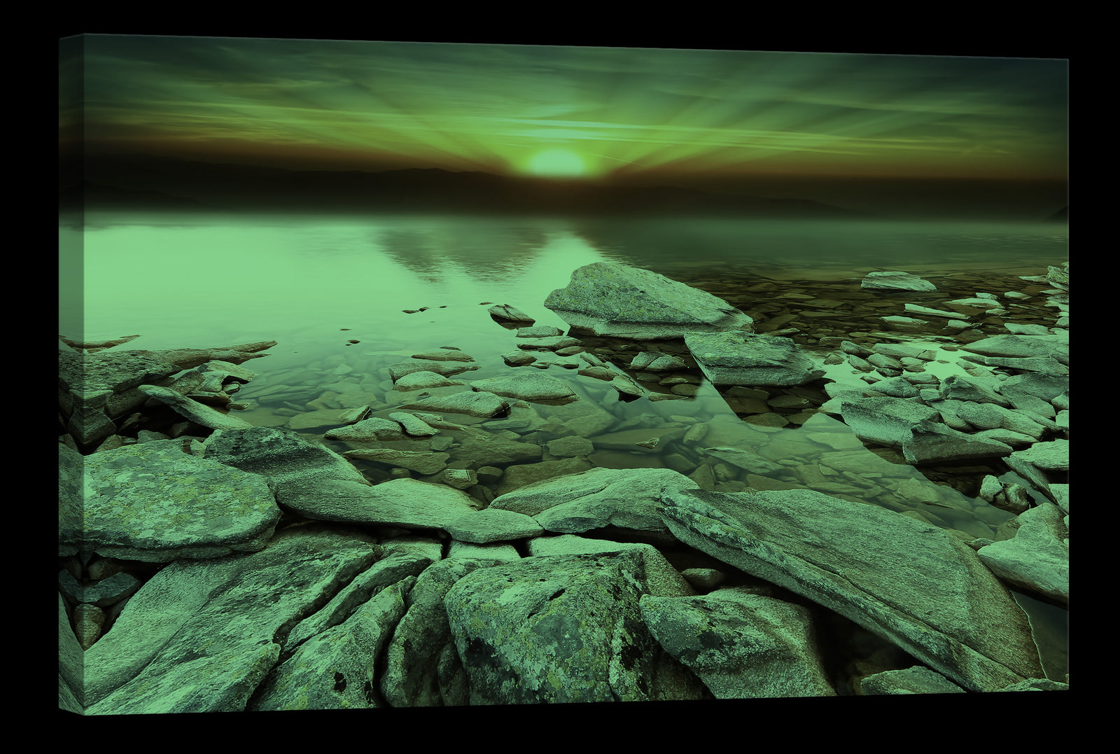 Landscapes No. 119, glowing at night