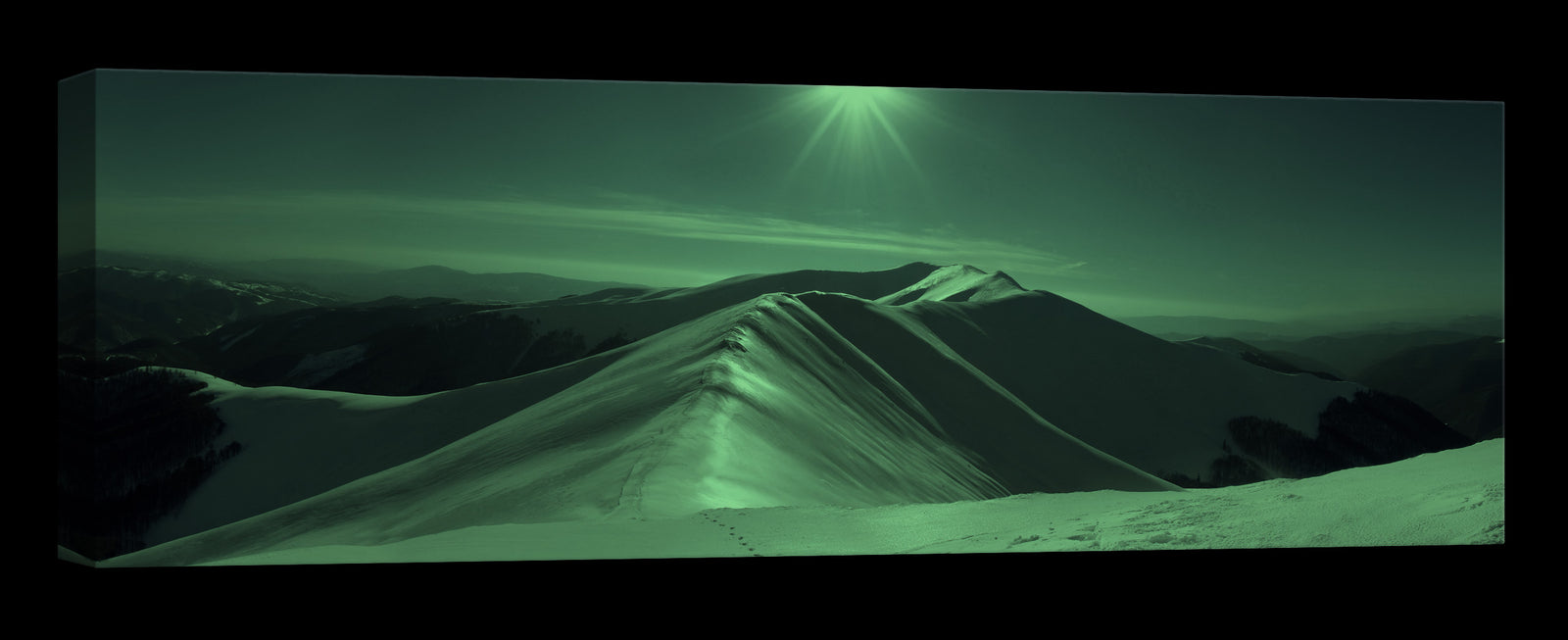 Landscapes No. 128, glowing at night