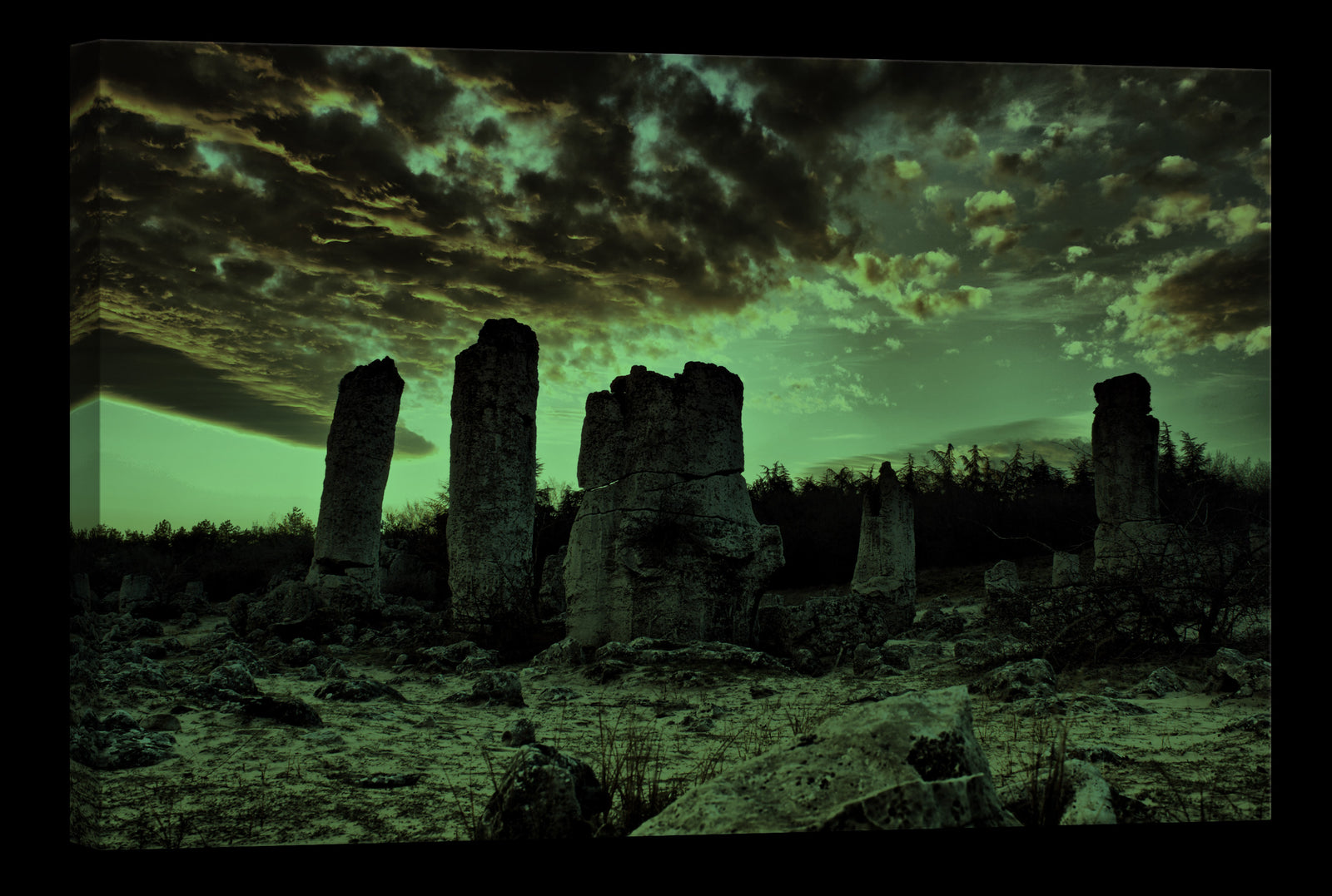 Landscapes No. 176, glowing at night