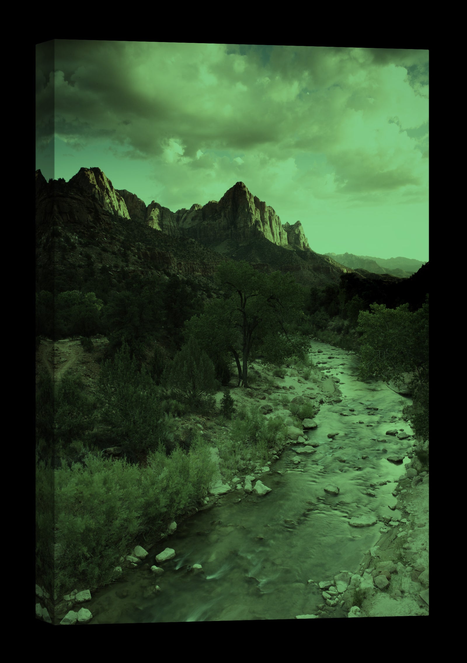 Landscapes No. 181, glowing at night