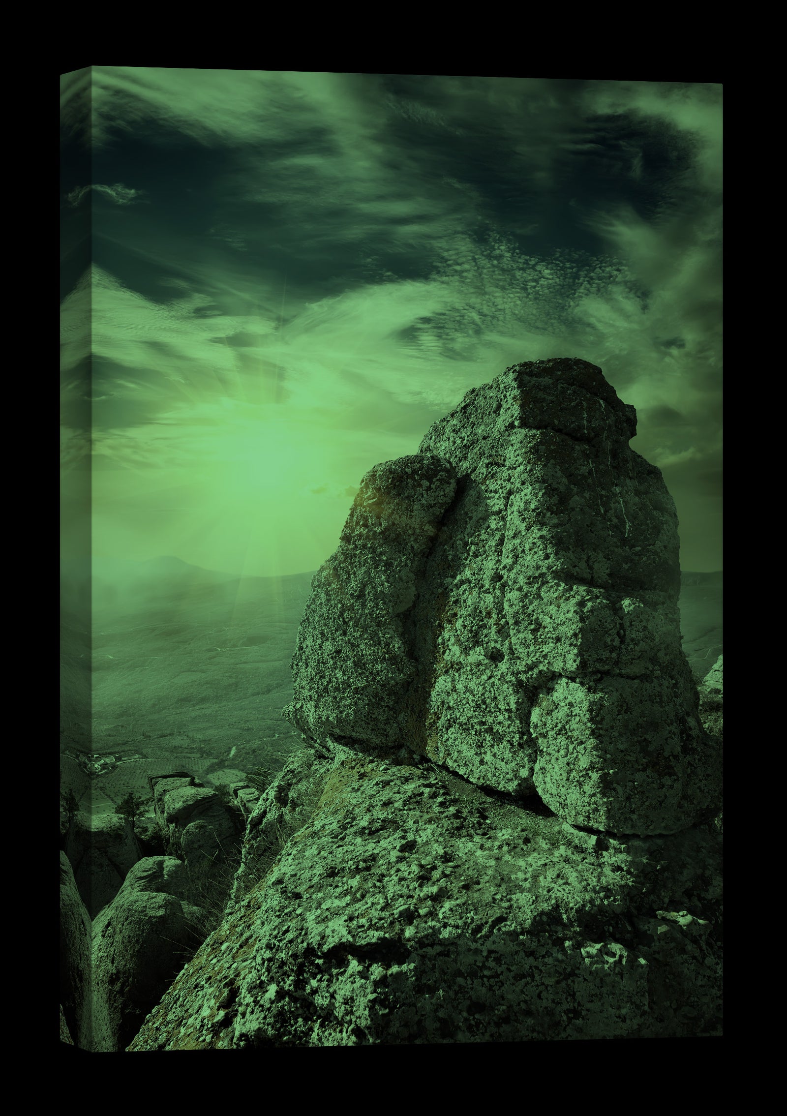 Landscapes No. 189, glowing at night