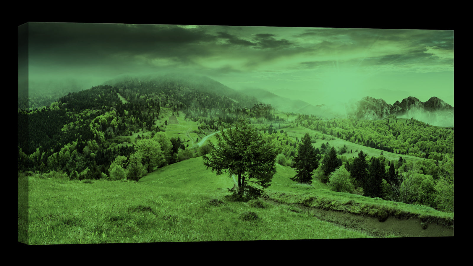 Landscapes No. 190, glowing at night