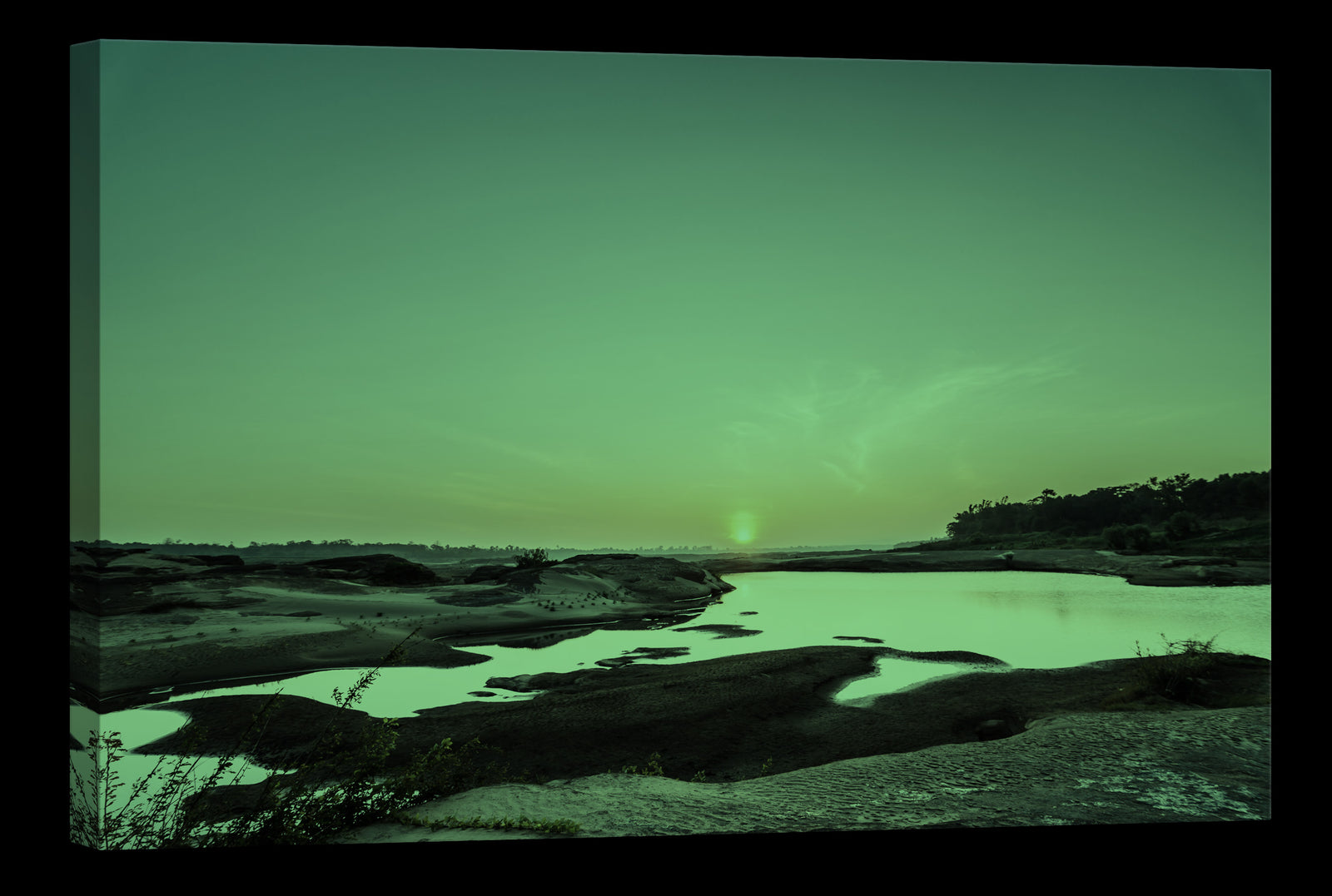 Landscapes No. 199, glowing at night