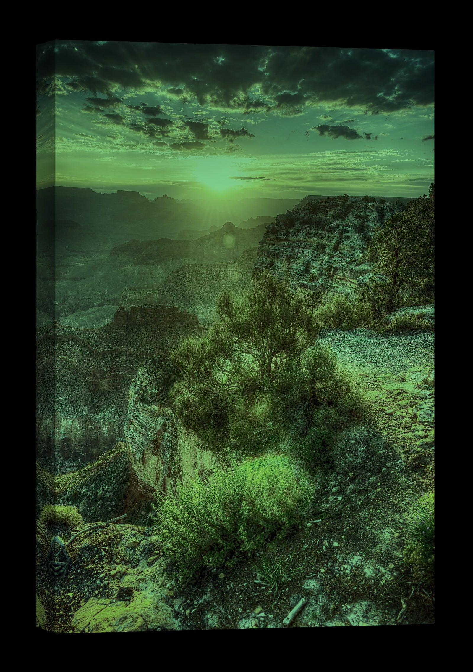 Landscapes No. 228, glowing at night
