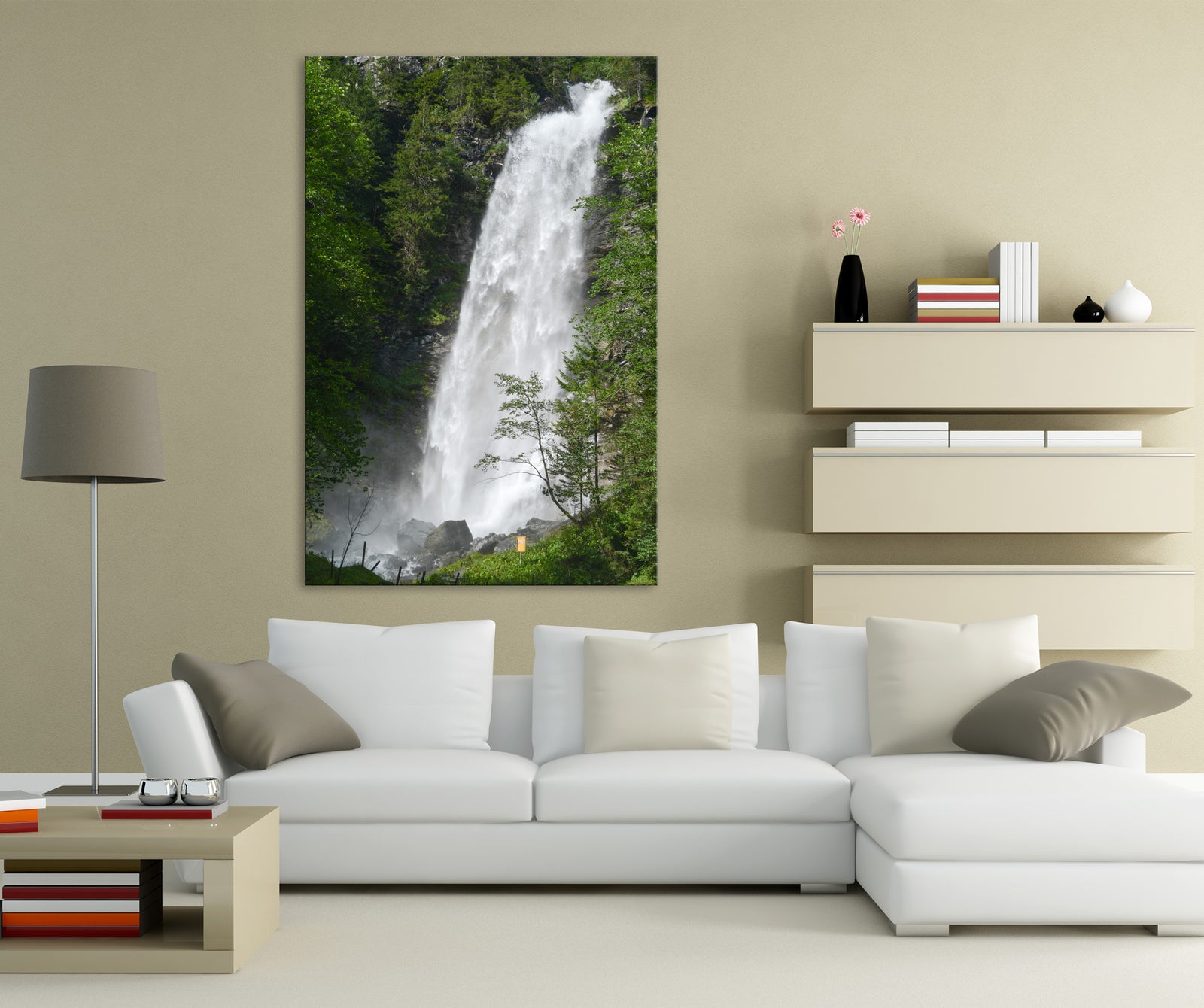 Landscapes No. 267, shown framed in a room by day