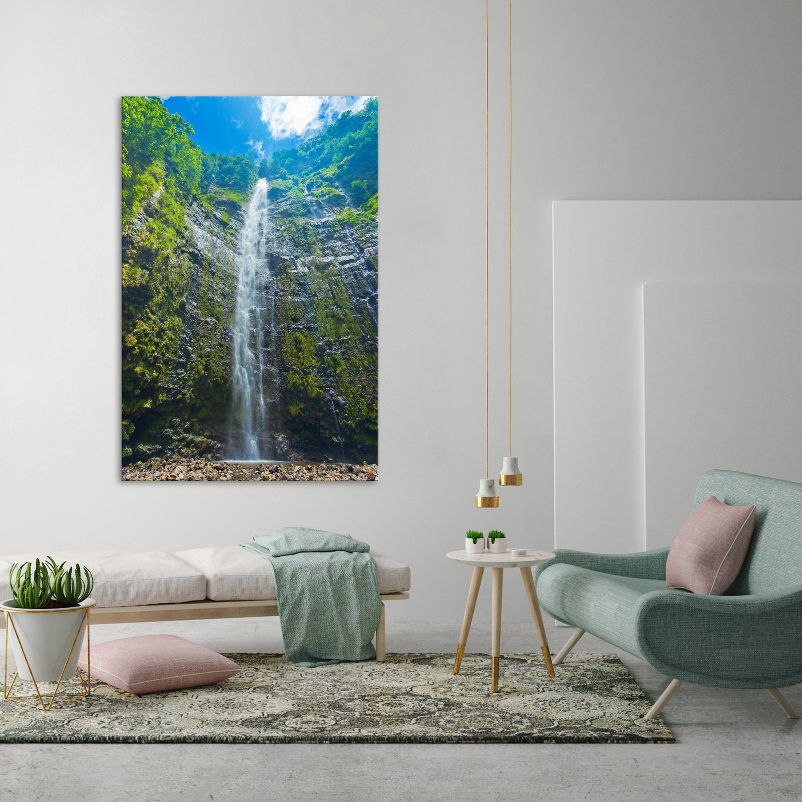 Landscapes No. 278, shown framed in a room by day