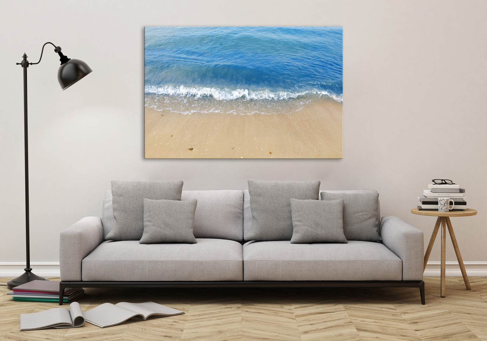 Landscapes No. 282, shown framed in a room by day