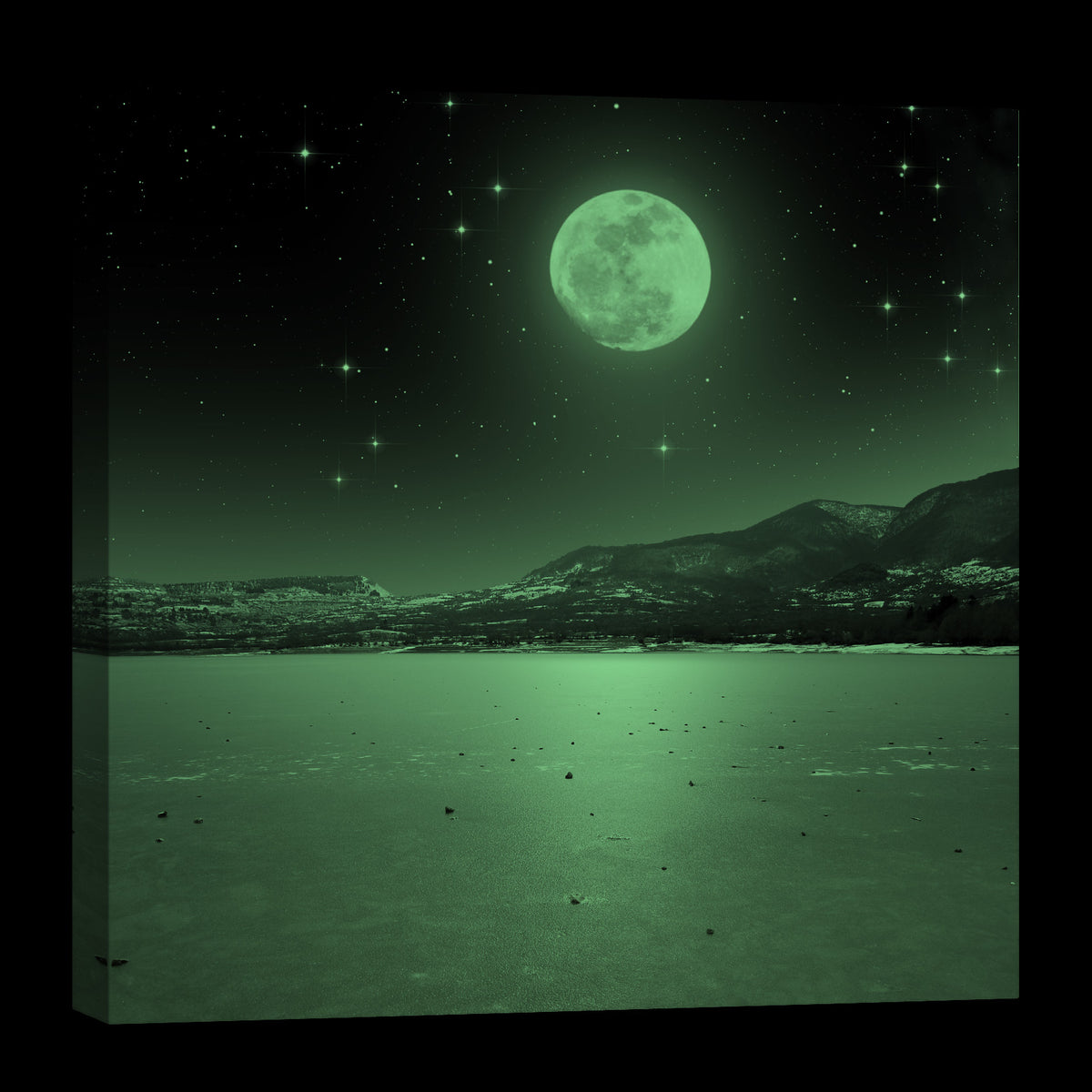 Landscapes No. 360, glowing at night