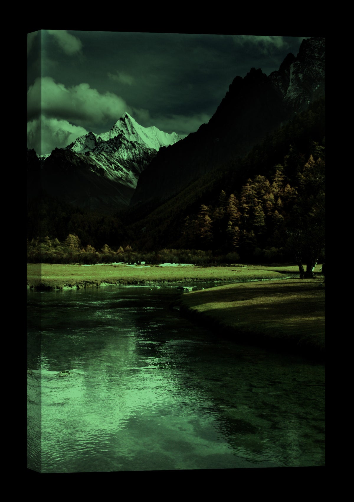 Landscapes No. 372, glowing at night