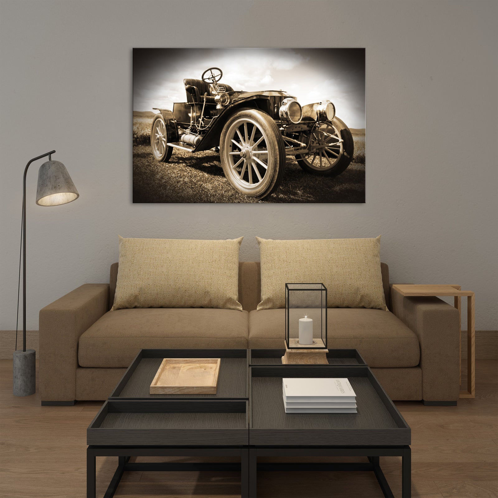 Maps No. 010, shown framed in a room by day
