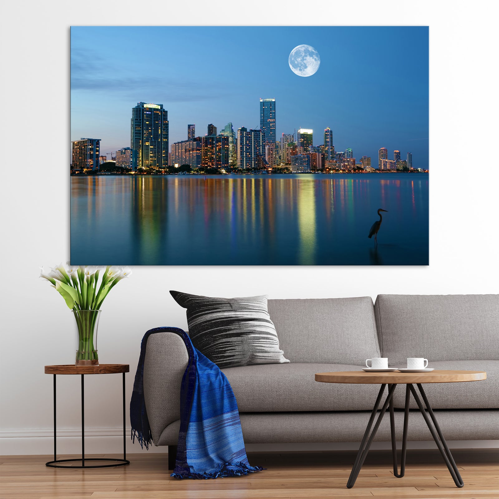 Cities No. 003, shown framed in a room by day