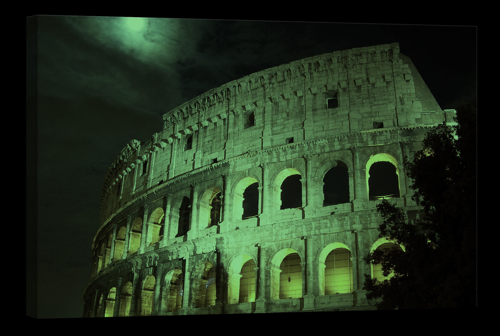 Cities No. 006, glowing at night