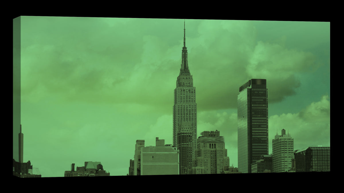 Cities No. 011, glowing at night