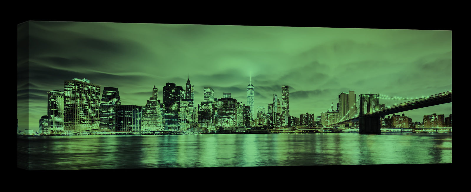 Cities No. 014, glowing at night