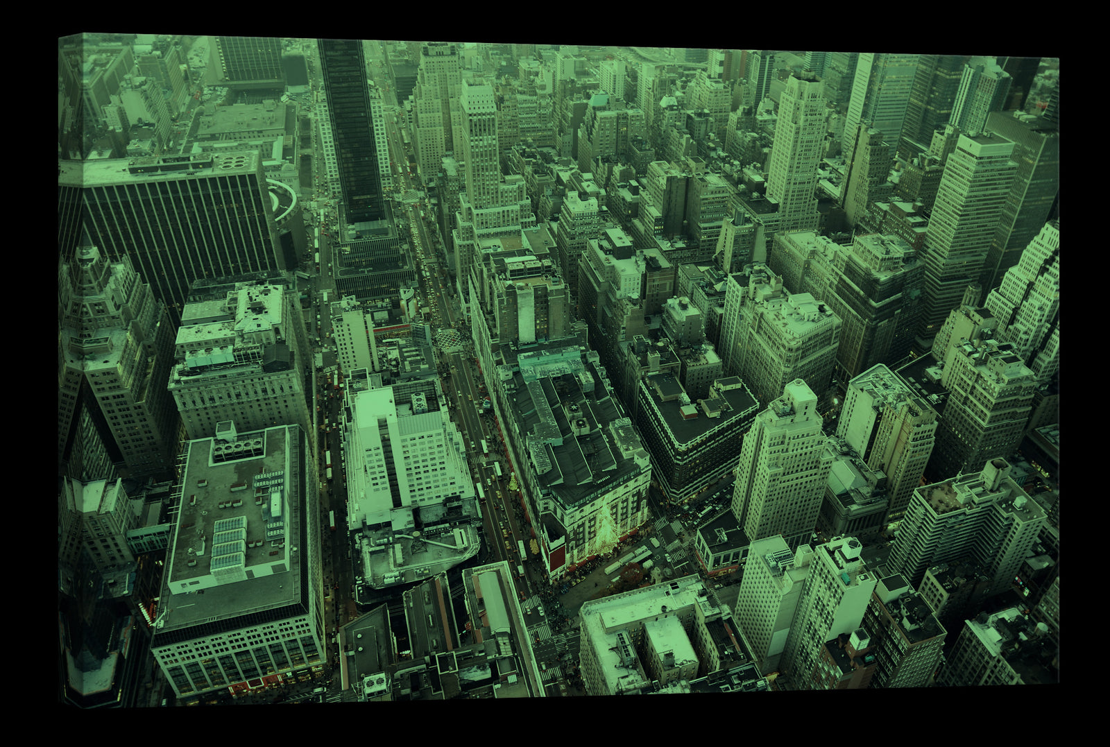 Cities No. 016, glowing at night