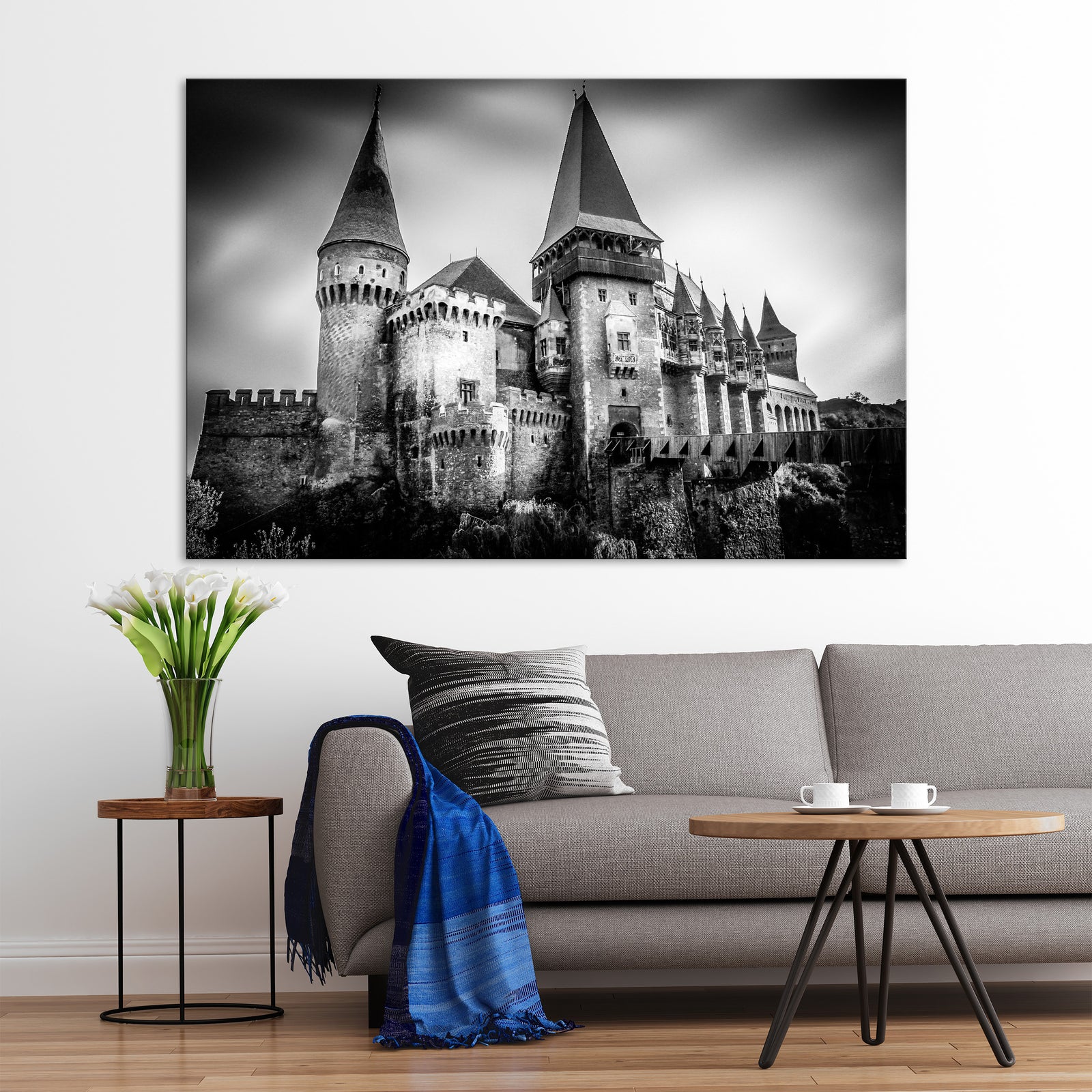 Cities No. 021, shown framed in a room by day