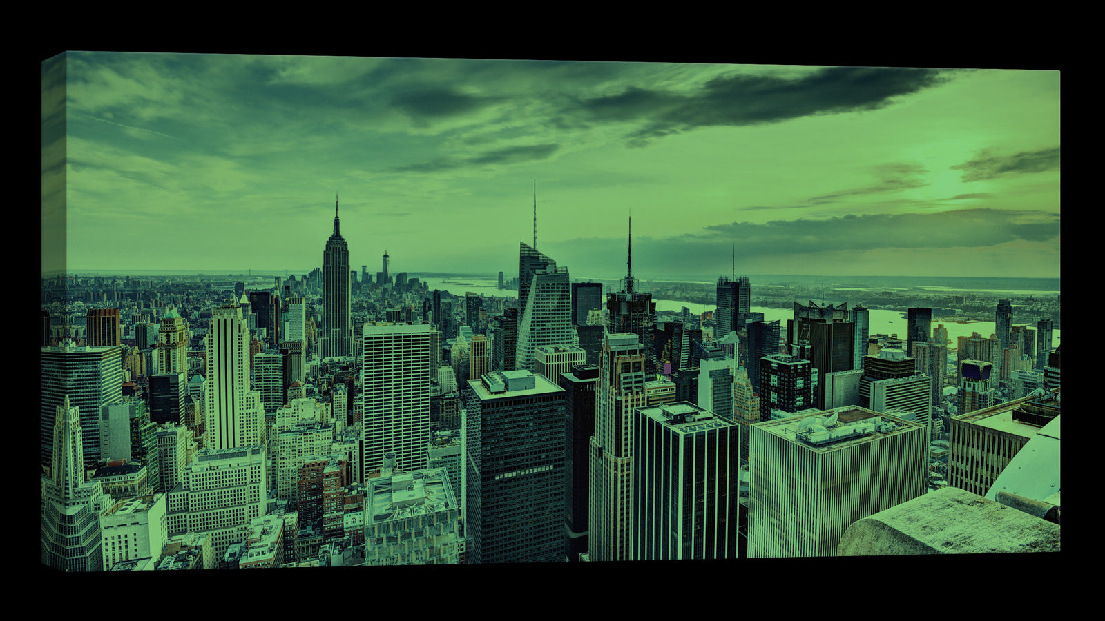 Cities No. 026, glowing at night