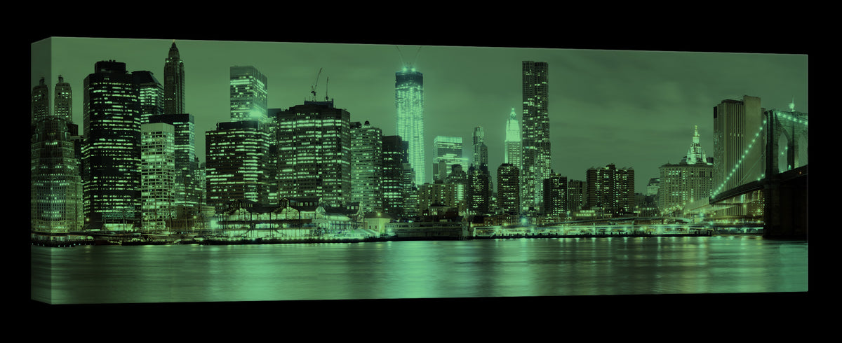 Cities No. 031, glowing at night