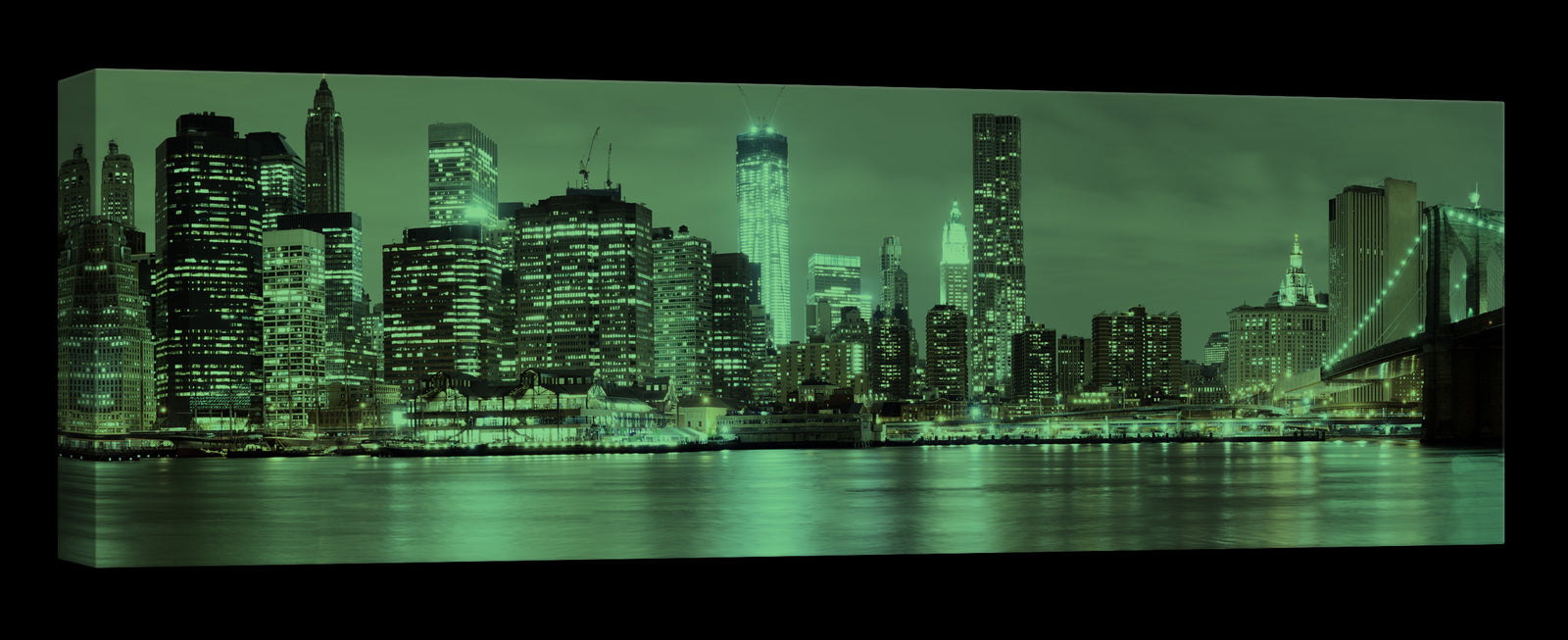 Cities No. 031, glowing at night