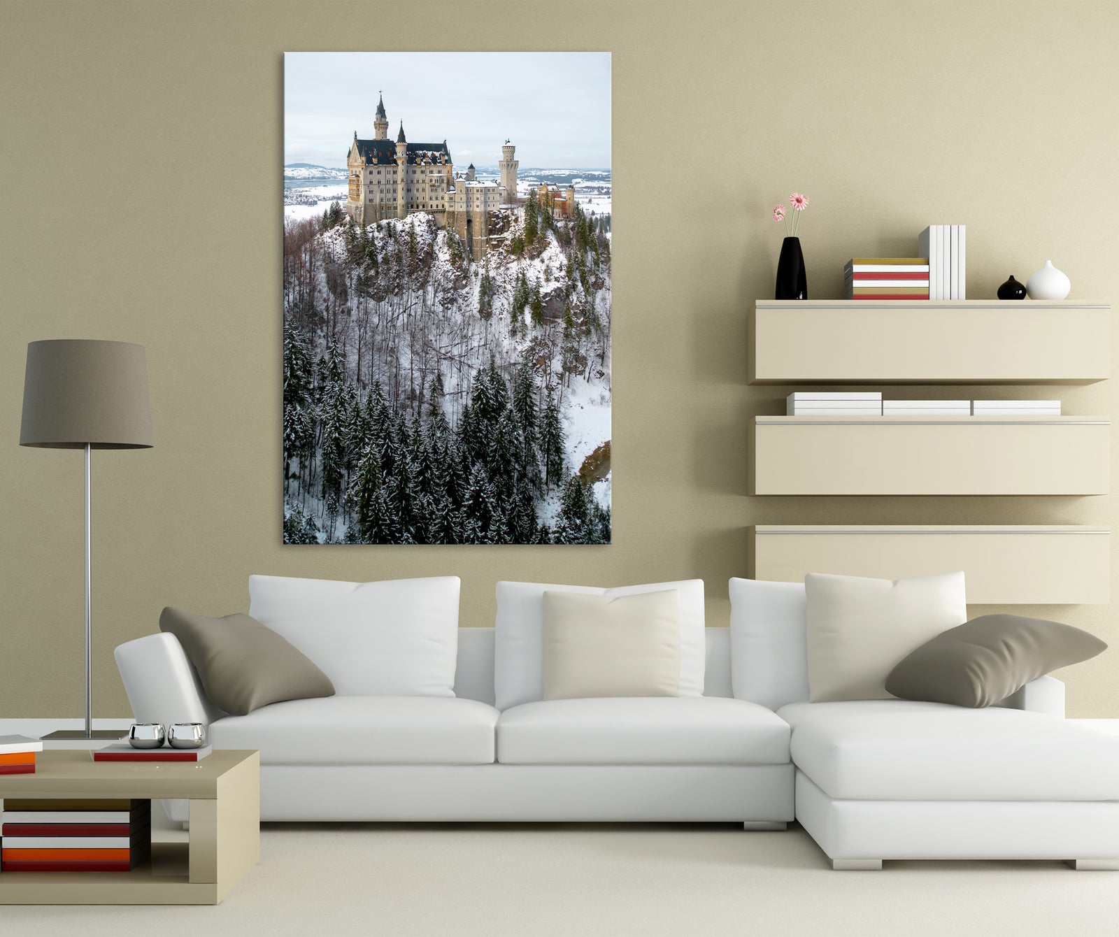 Cities No. 032, shown framed in a room by day