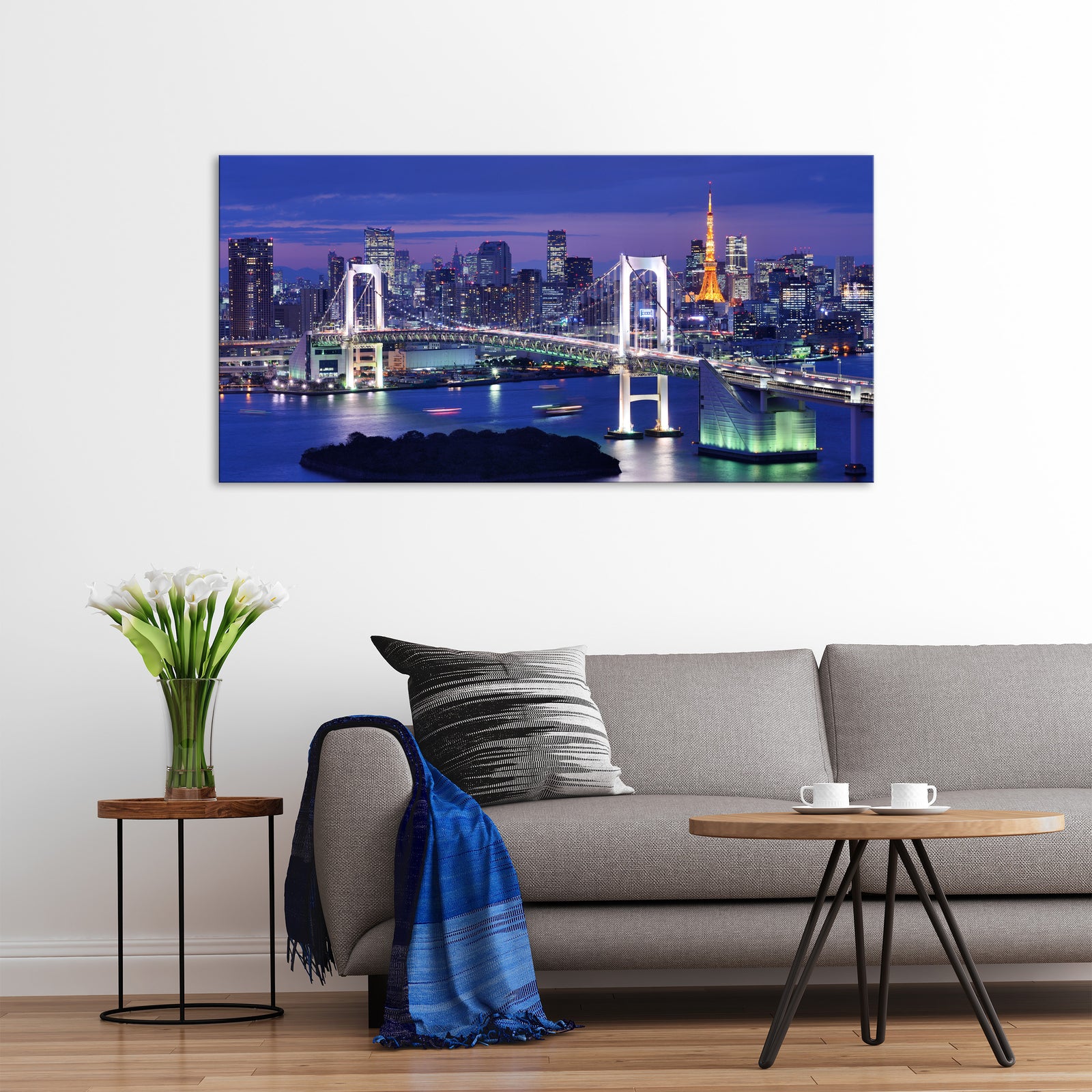 Cities No. 044, shown framed in a room by day