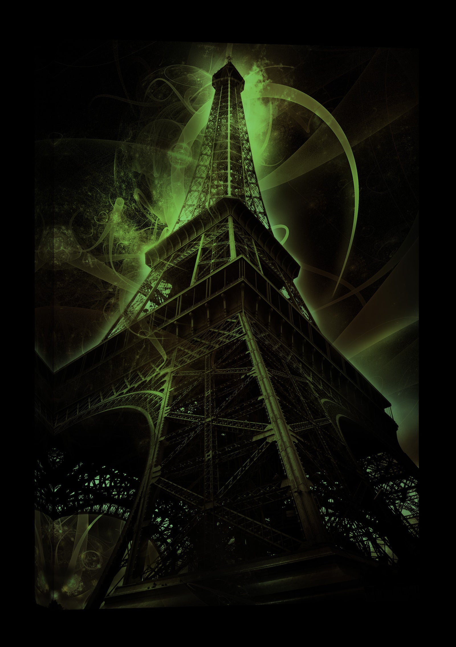Cities No. 052, glowing at night