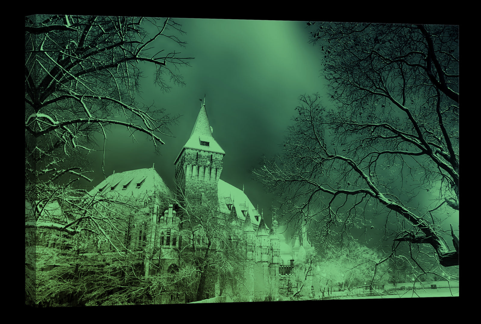 Cities No. 053, glowing at night