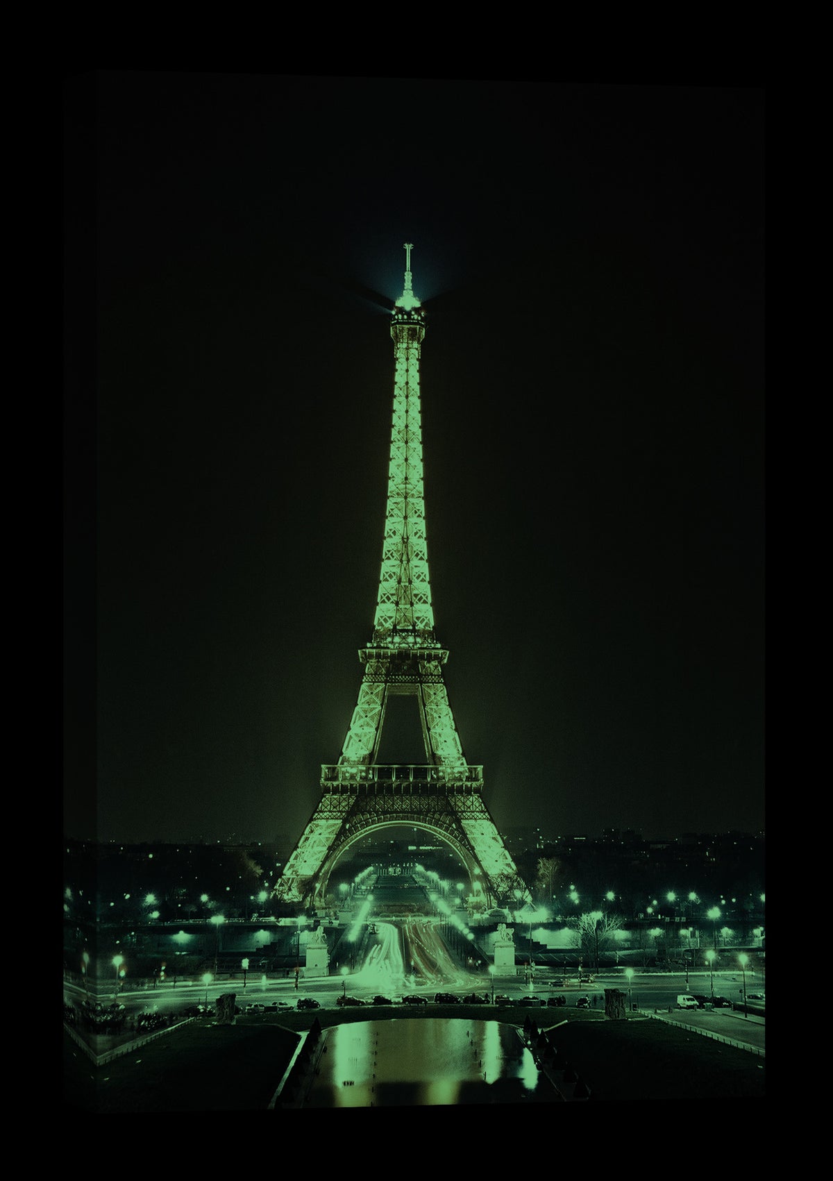Cities No. 054, glowing at night