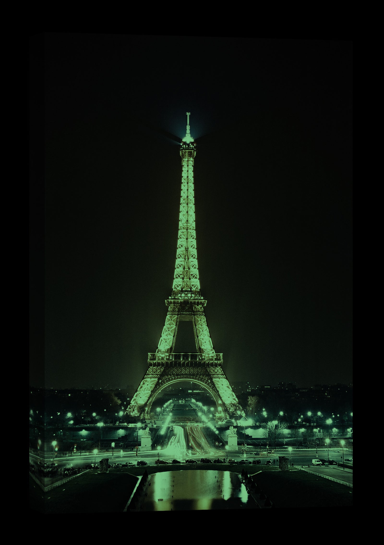 Cities No. 054, glowing at night