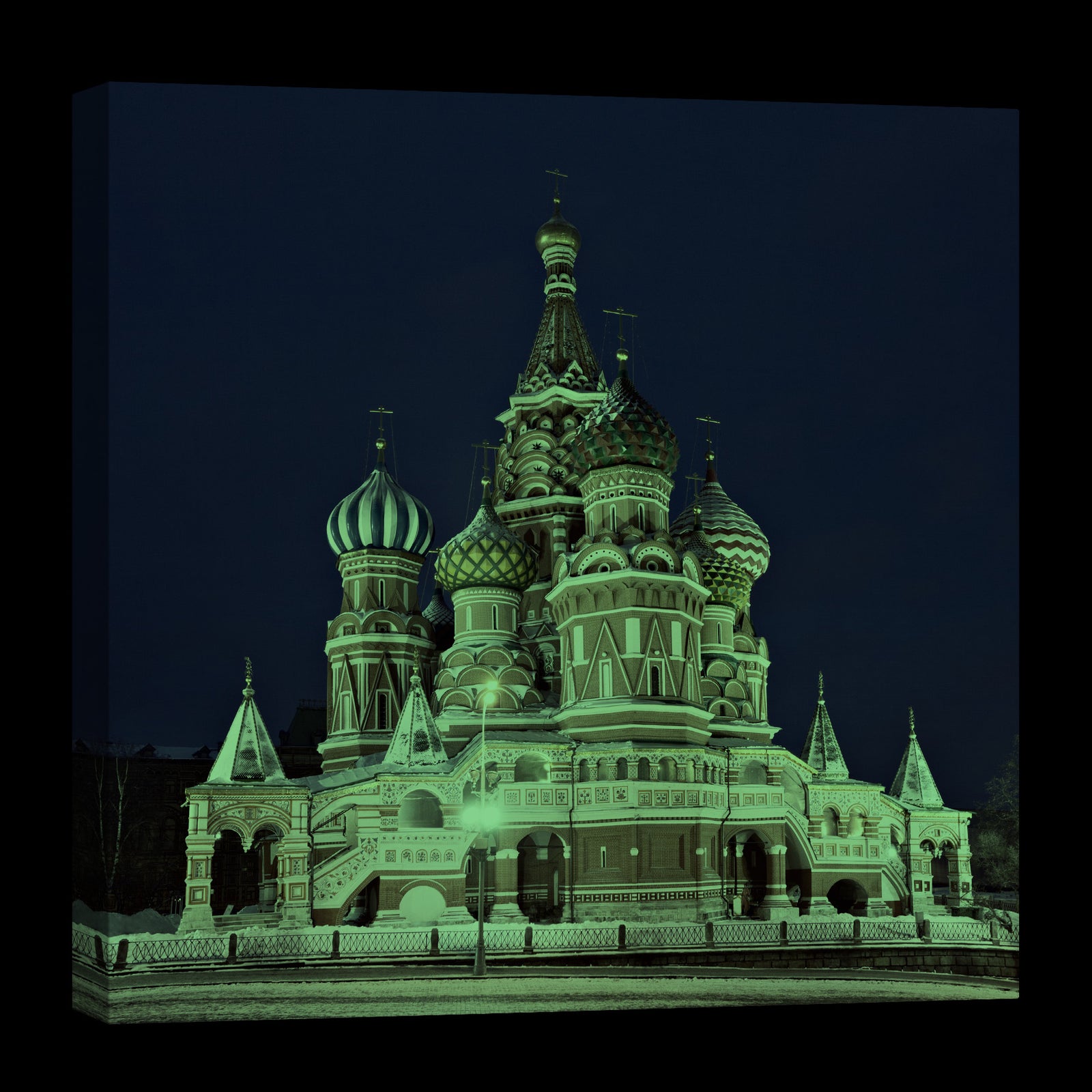 Cities No. 062, glowing at night