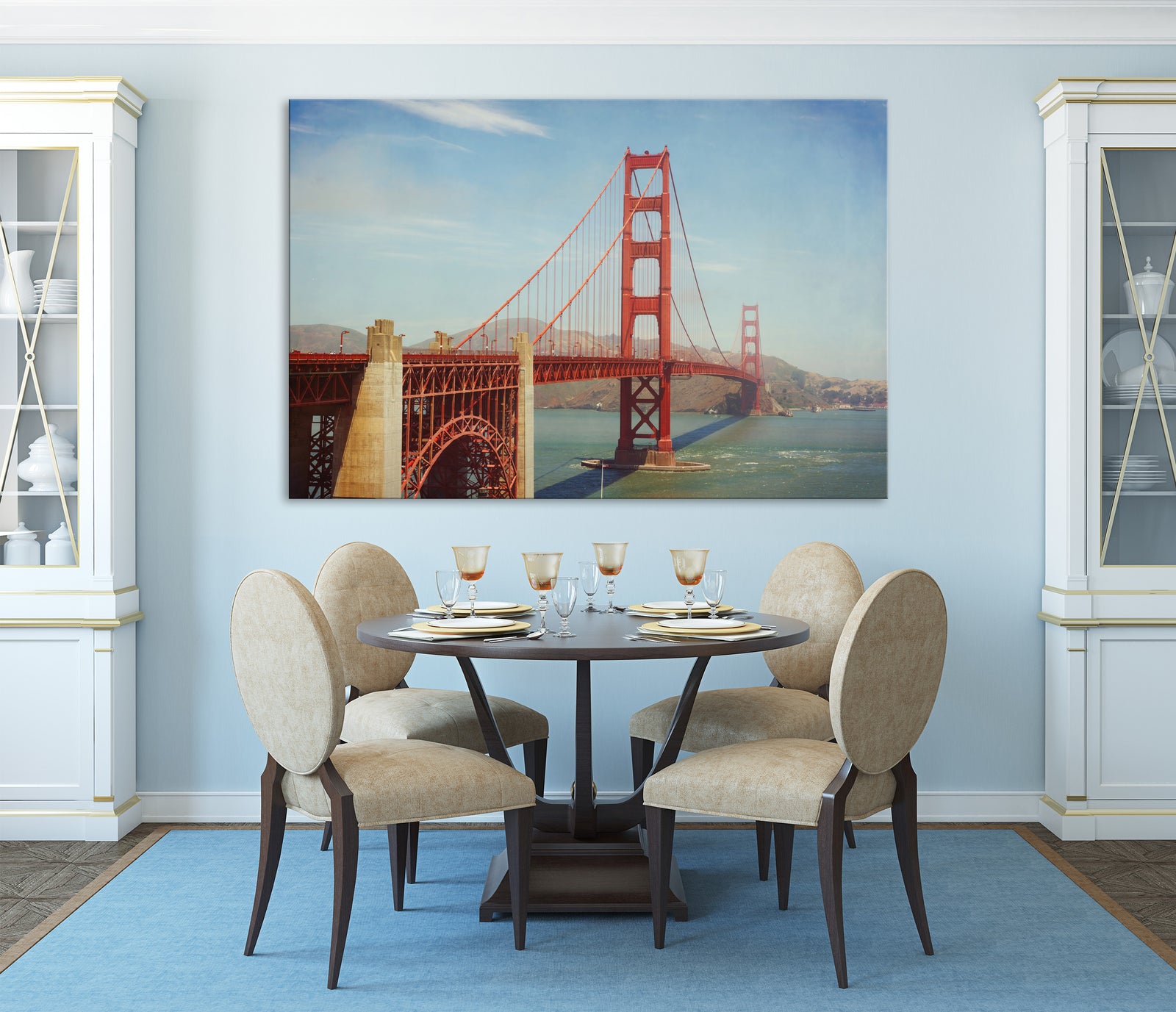Cities No. 066, shown framed in a room by day