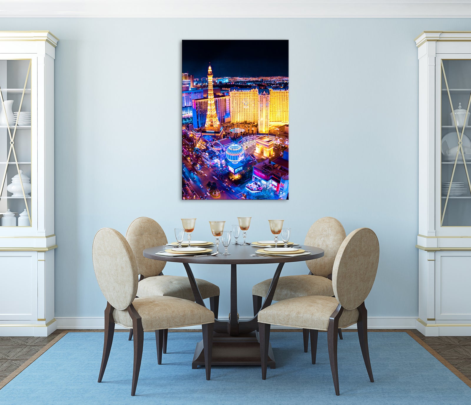 Cities No. 067, shown framed in a room by day