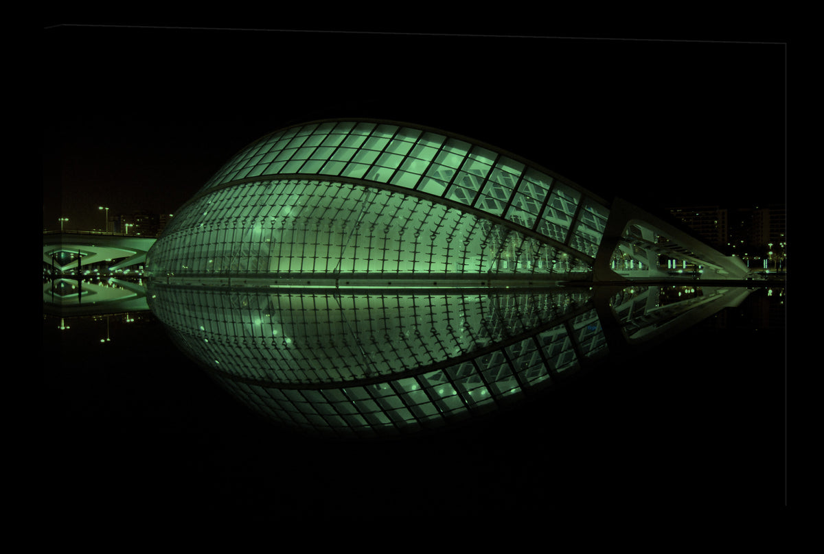 Cities No. 069, glowing at night