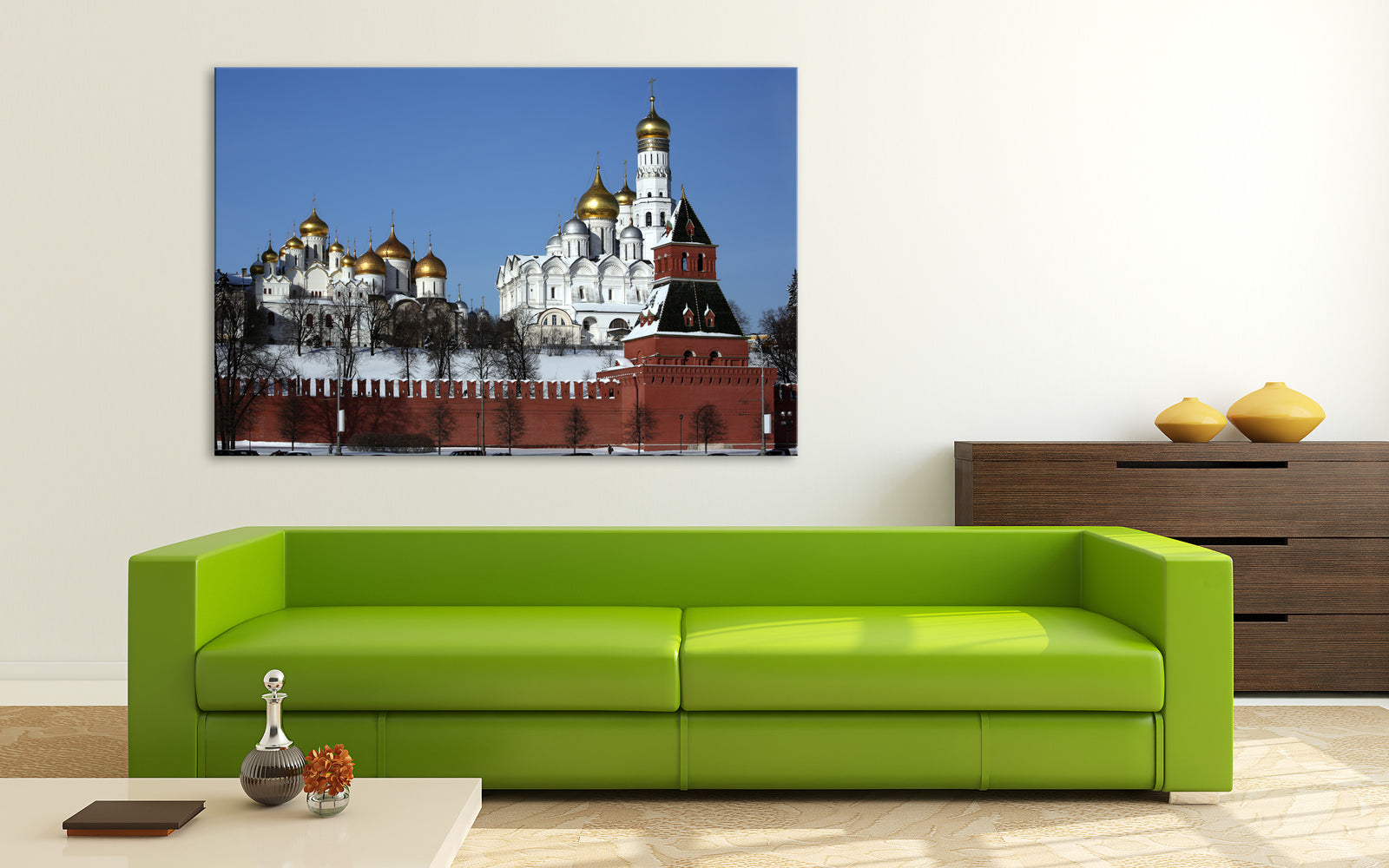 Cities No. 071, shown framed in a room by day