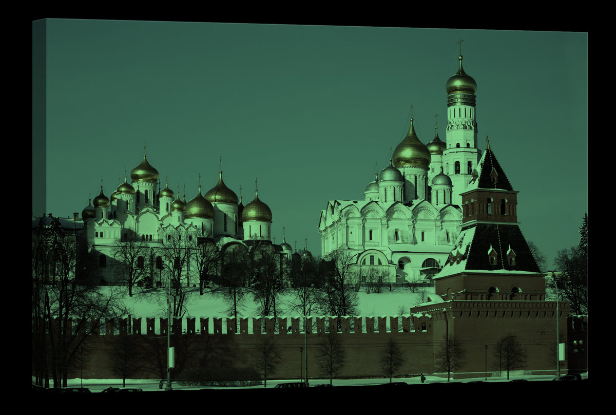 Cities No. 071, glowing at night