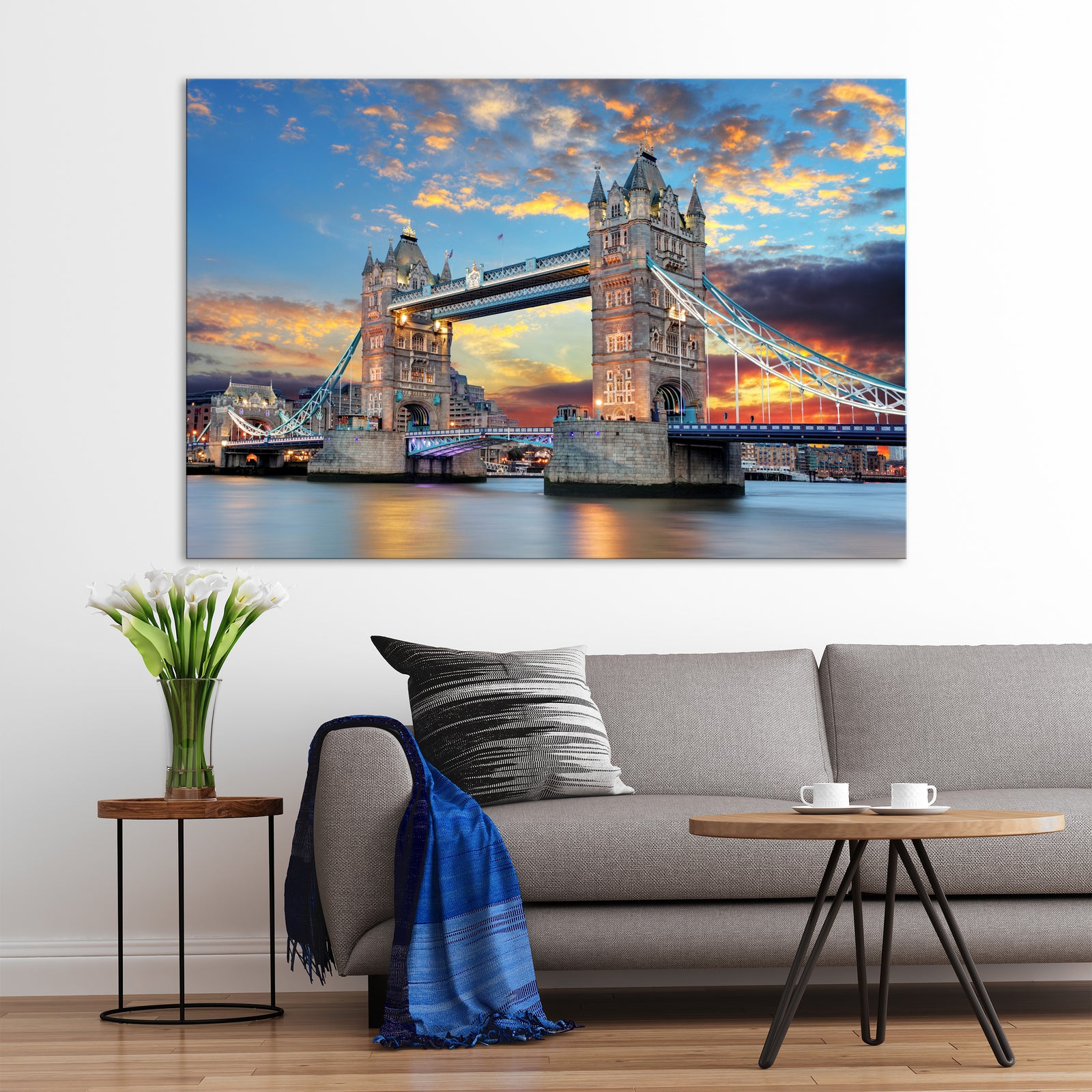 Cities No. 072, shown framed in a room by day