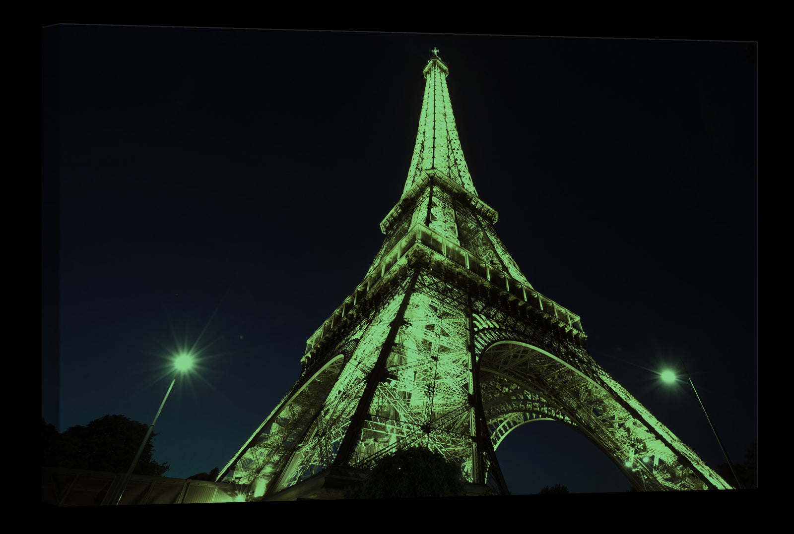 Cities No. 073, glowing at night