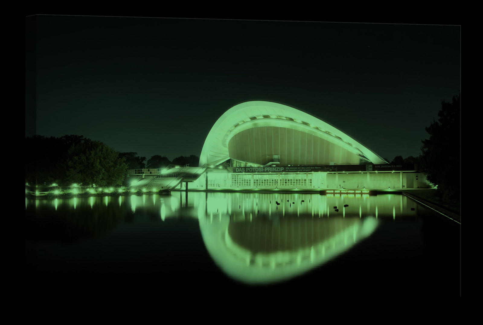 Cities No. 075, glowing at night
