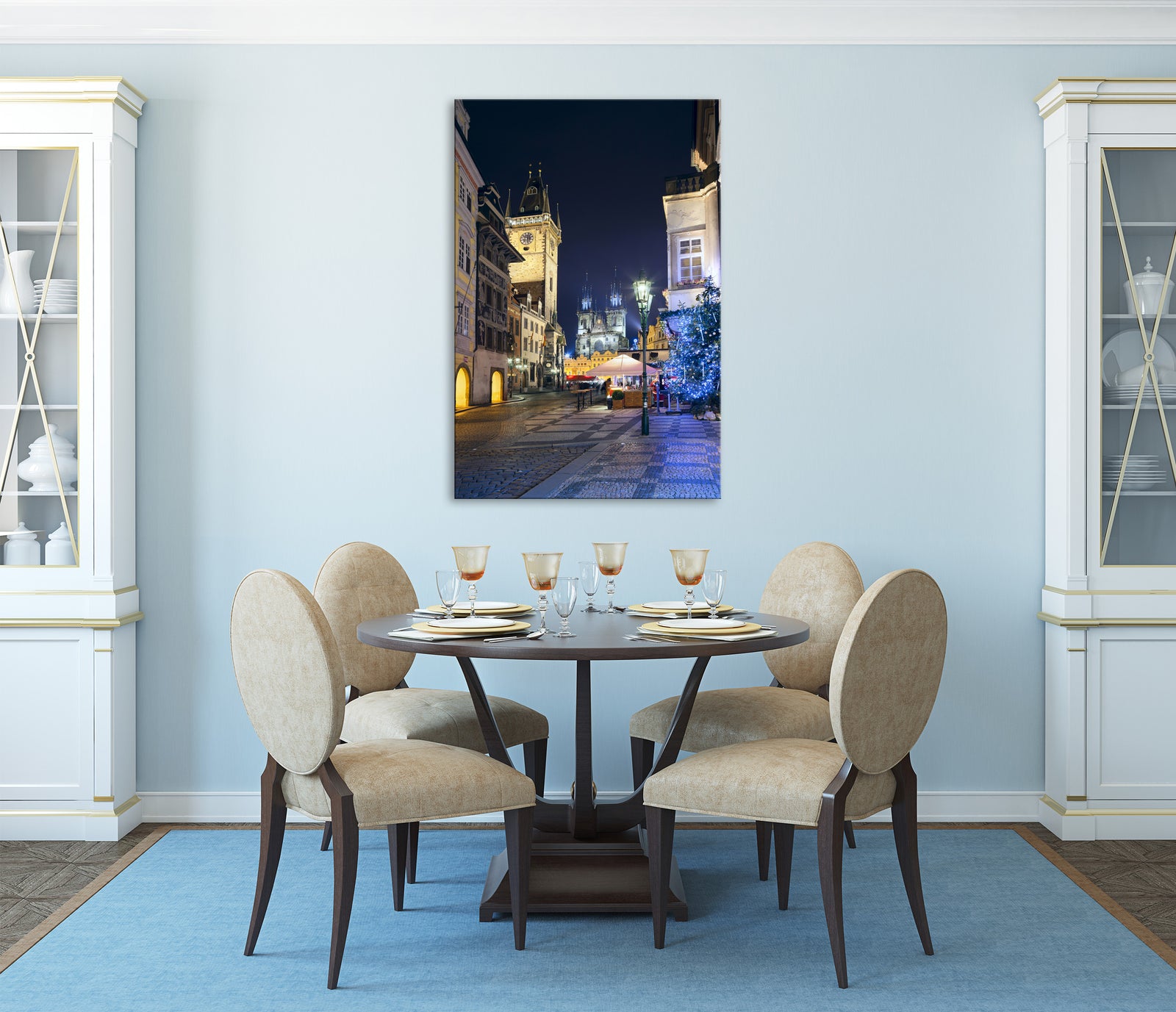 Cities No. 077, shown framed in a room by day