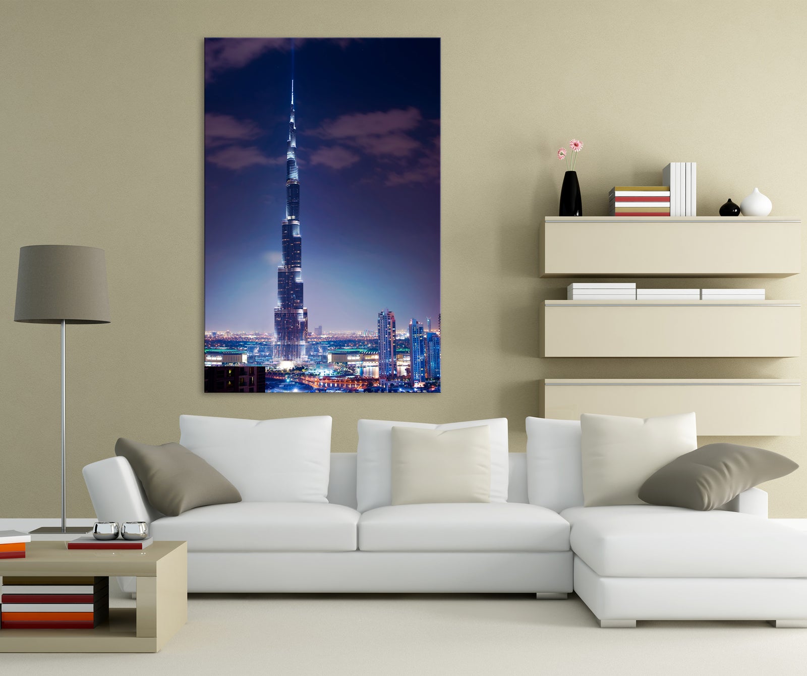 Cities No. 078, shown framed in a room by day