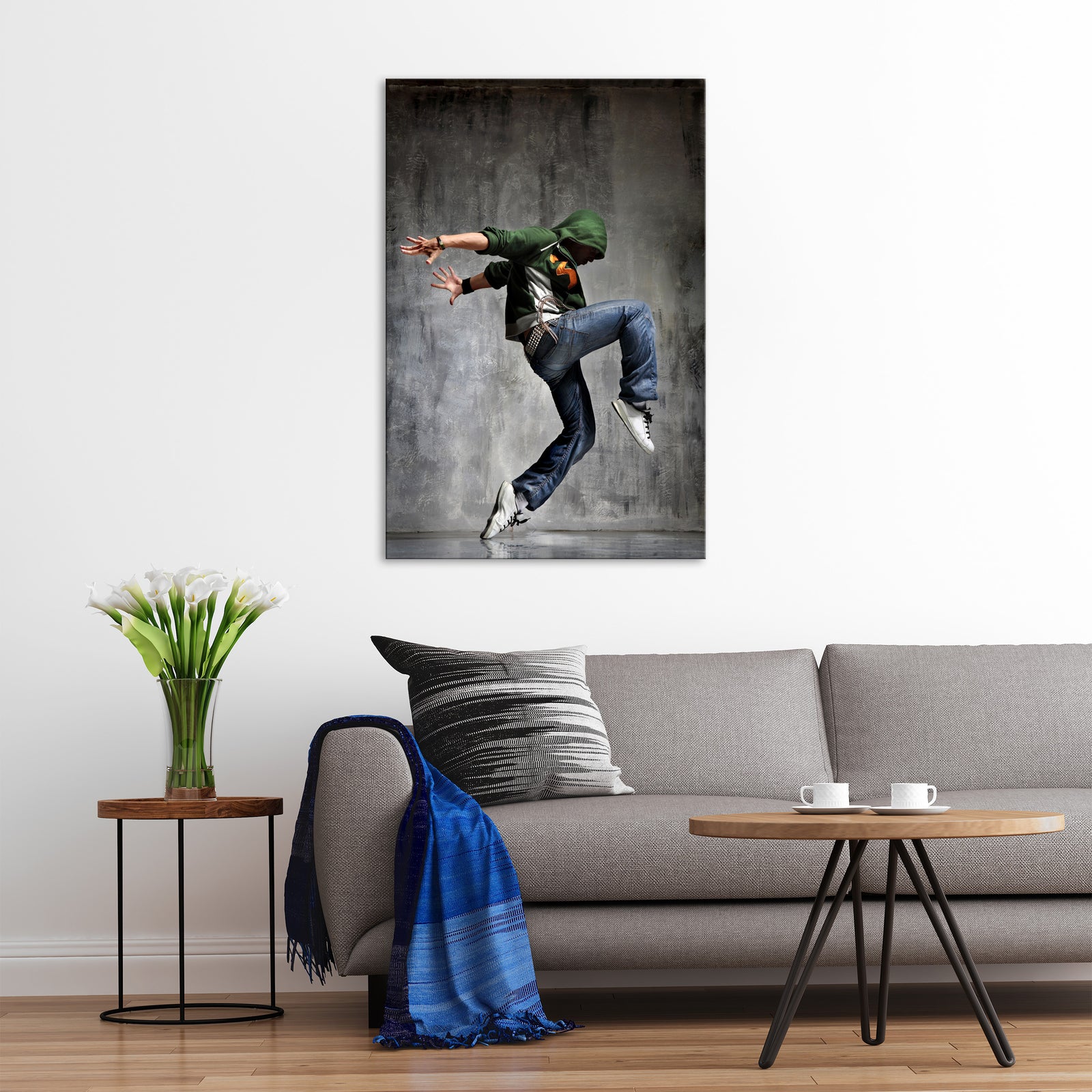 Sport No. 004, shown framed in a room by day