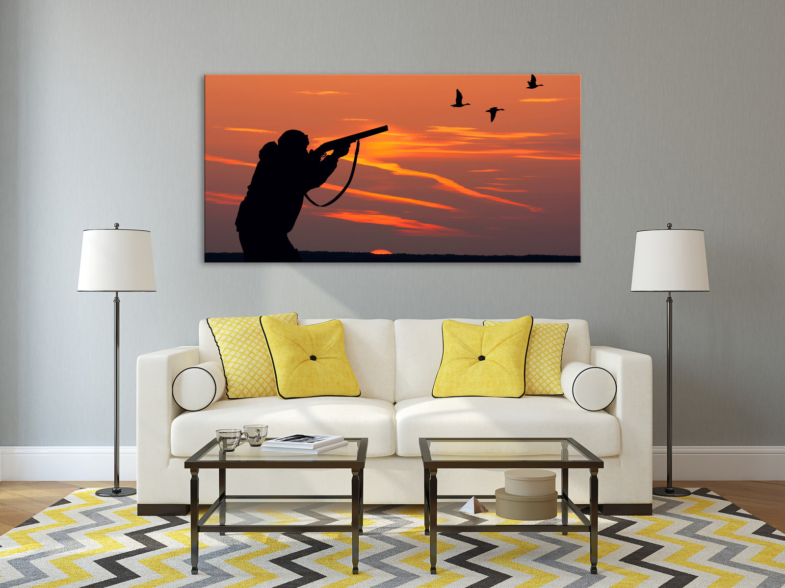 Sport No. 005, shown framed in a room by day