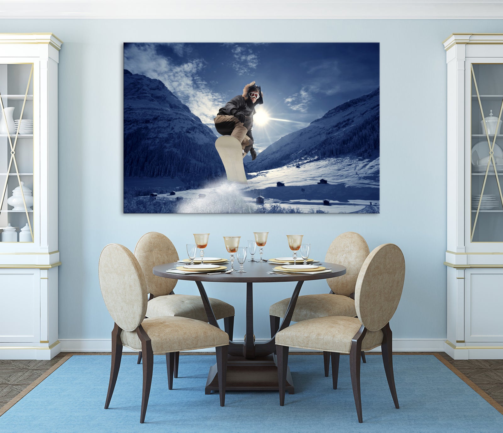 Sport No. 009, shown framed in a room by day