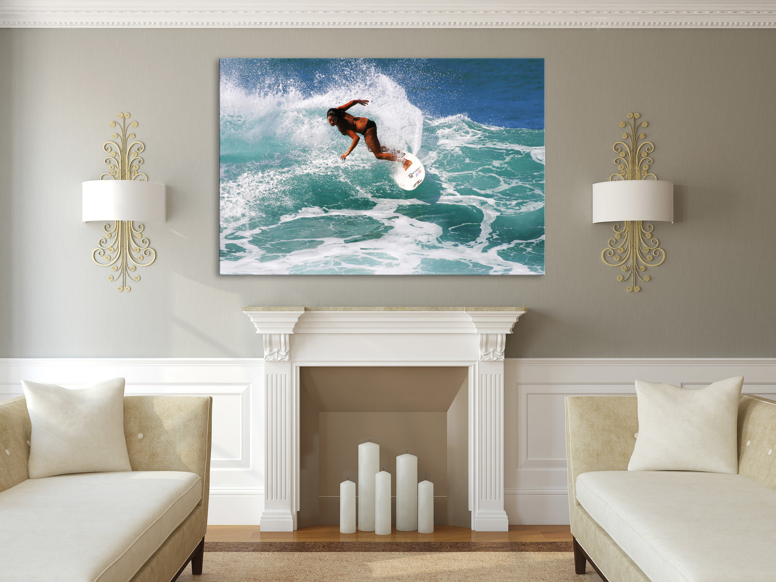 Sport No. 010, shown framed in a room by day