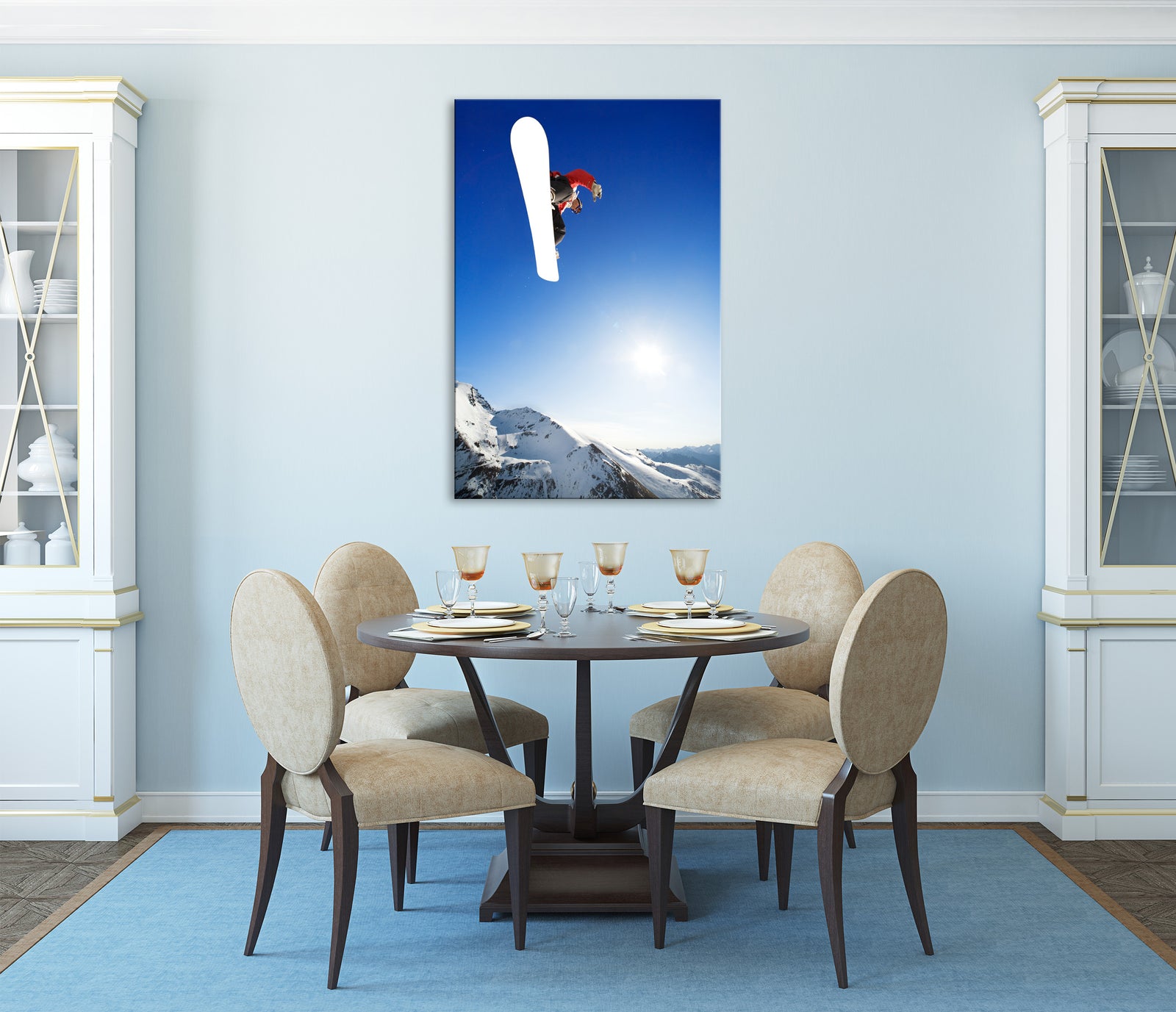 Sport No. 012, shown framed in a room by day